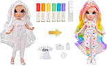 Лялька Рейнбоу Хай Розфарбуй та створи Ляльку сам Rainbow High Color & Create Doll Blue Eyes 594123 MGA Оригінал, фото 2