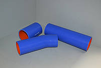 Патрубки радиатора КАМАЗ к-т 3 штуки силикон синие,оранжевые