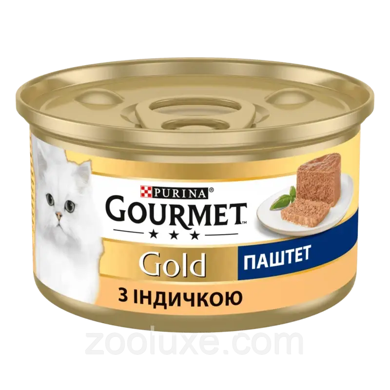Purina Gourmet Gold Паштет Індичка 85 г/Пурина Гурме Голд Паштет вологий корм для кішок і котів консерву