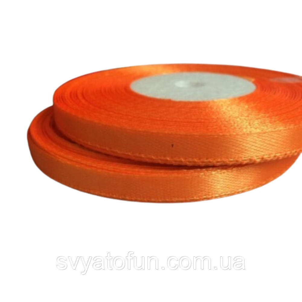Стрічка атласна 0,6 см помаранчева 33 м