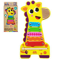 Деревʼяна іграшка Kids hits арт. KH20/020 жирафа дерев. ксилофон кор. 16,1*35*3,4 см [tsi217764-ТСІ]