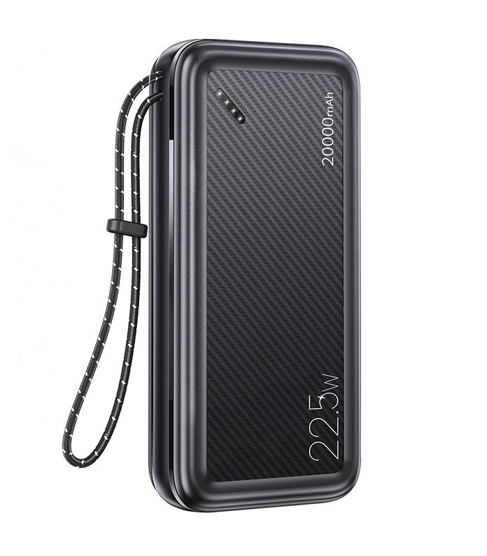 Портативний акумулятор Power Bank Usams US-CD168 PB60 20000mAh 22.5W Black