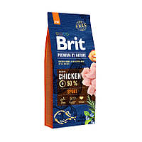 Brit Premium Sport Chicken 15 кг сухой корм для собак (122664-21) BE