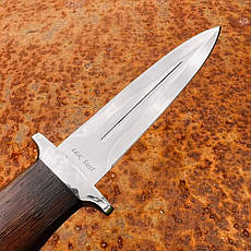 Ніж бойовий фінка розвідника НКВД, упор під палець, зручна ручка, суперякість, фото 4