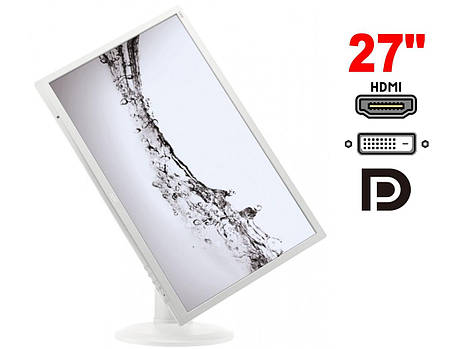 Монітор AOC E2770PQU / 27" (1920x1080) TN / 1x HDMI, 1x DP, 1x DVI, 1x VGA, 2x Audio, 1x USB 3.0, 4x USB 2.0 / 2x 2W / VESA, фото 2