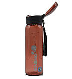 Пляшка для води CASNO 600 мл KXN-1211 Червона з соломинкою, фото 4