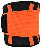 Пояс компресійний MadMax MFA-277 Slimming belt Black/neon orange M, фото 5