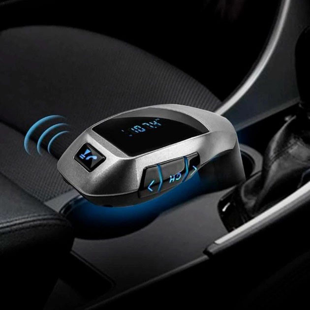 Автомобильный bluetooth fm модулятор X5 ВТ трансмиттер для автомагнитолы с дисплеем - фото 2 - id-p1940918150