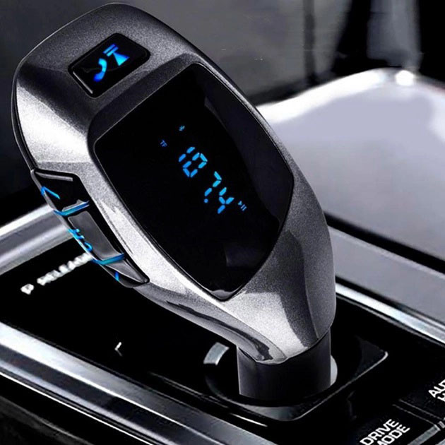 Автомобильный bluetooth fm модулятор X5 ВТ трансмиттер для автомагнитолы с дисплеем - фото 9 - id-p1940918150