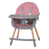 Стільчик для годування LUMI Pink арт. ME 1111, фото 5
