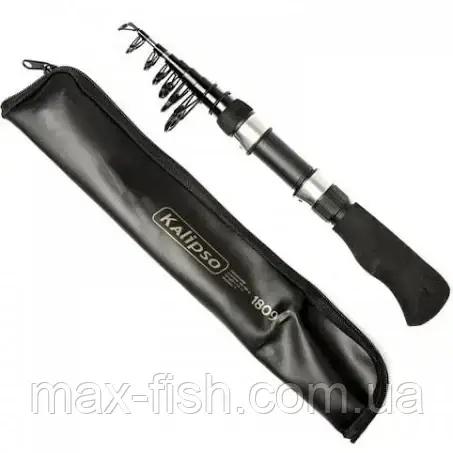 Міні спінінг Kalipso укорочений 1.8m телескопічне вудлище, фото 1