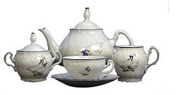 Чайний сервіз Thun Bernadotte (Гуси ) на 6 персон 17 предметів 205мл низькі фарфор (5936B51)