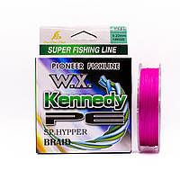 Шнур Kennedy розовый 300м для рыбалки 0.18мм тест