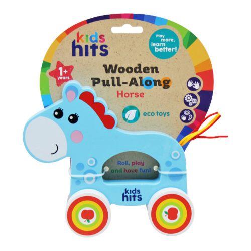 Дерев'яна іграшка-каталка "Wooden Pull-Along: Конячка"