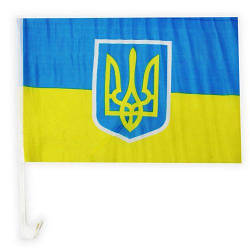 Прапор України 30*20 см авто