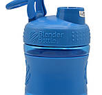 Шейкер спортивний (пляшка) BlenderBottle SportMixer Flip 20oz/590ml Cyan (Original), фото 5