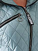 Жіноча стьобана жилетка з капюшоном і короткими рукавами, утеплена синтепоном, батал великі розміри, фото 3