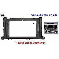 Рамка перехідна CraftAudio TOY-22-202 Toyota Sienna 2010-2014 9" TS