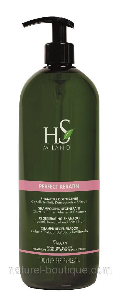 Шампунь Perfect HS Milano з кератином для ламкого волосся 1000 мл