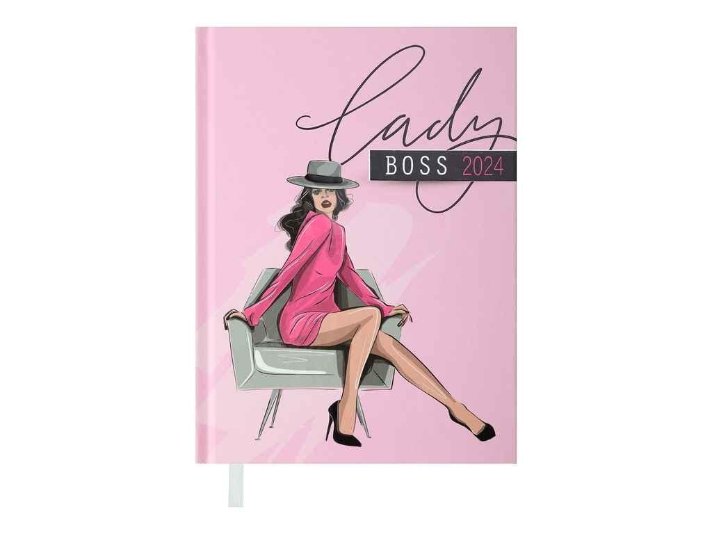 Блокнот А5 336арк. датований 2024 WOMEN, рожевий ТМ BUROMAX FG