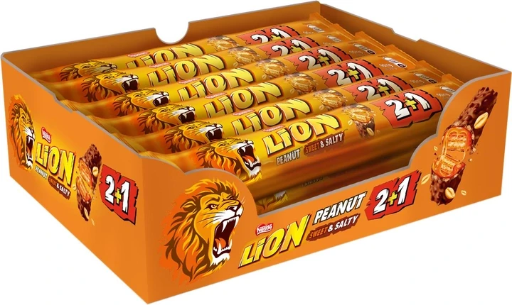 Купити Батончик Lion Nestle Арахіс 2+1 90 г, ціна 32 ₴ - Prom.ua (ID ...
