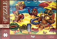 Пазли 380 ел. с.5 №4 "Owls on the beach" Danko Toys