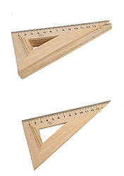 Трикутник дерев'яний 16 см, 30*60 5 шт. уп. //