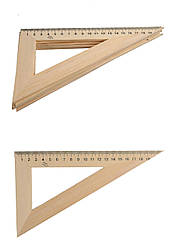 Трикутник дерев'яний 22 см, 60*90*30 5 шт. уп. //