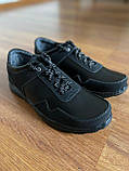 Чоловічі кросівки демісезонні чорні повсякденні прошиті зручні (код 5524), фото 3