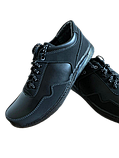 Чоловічі туфлі демісезонні чорні спортивні прошиті львівські (код 5524 ), фото 2