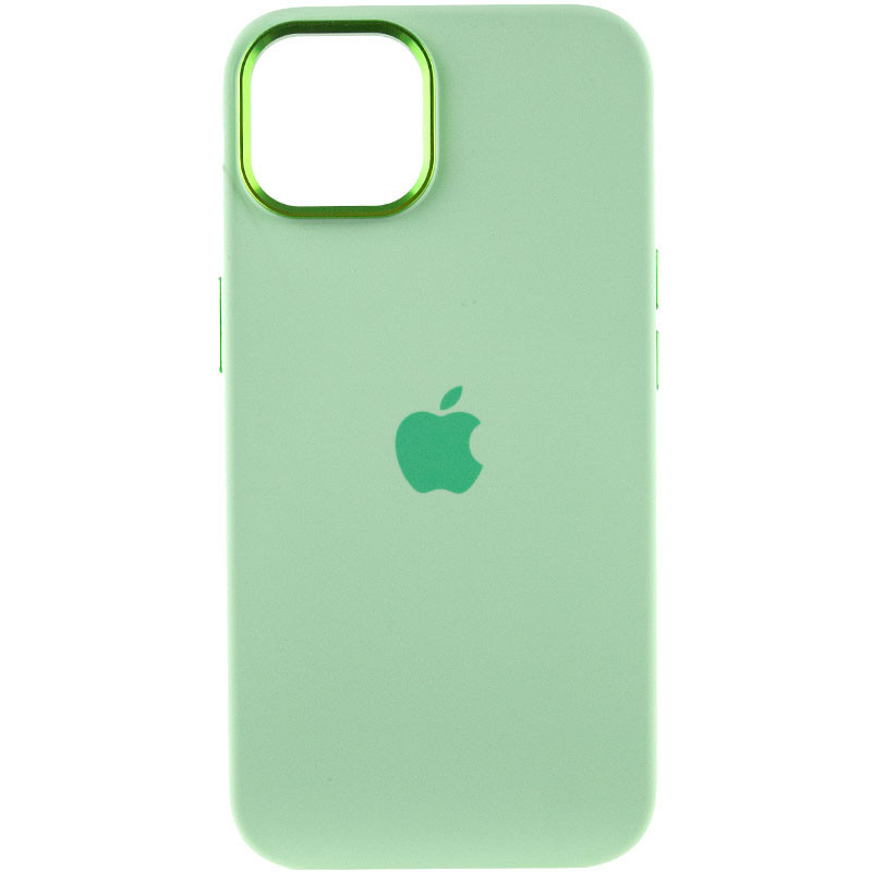 Уценка Чехол Silicone Case Metal Buttons (AA) для Apple iPhone 13 (6.1") - фото 2 - id-p1941033351