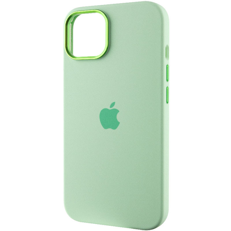 Уценка Чехол Silicone Case Metal Buttons (AA) для Apple iPhone 13 (6.1") - фото 3 - id-p1941033351