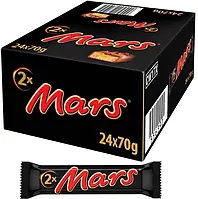 Батончиків MARS х 2 з нугою і карамеллю 70г