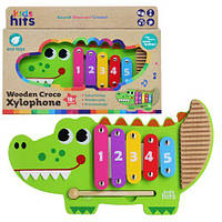 Деревʼяна іграшка Kids hits арт. KH20/018 крокодил дерев. ксилофон кор. 32,7*22,6*3,4 см [tsi217765-TCI]