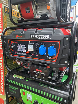 Бензиновий генератор Edon EPH37700E електростартер 3 кВт, фото 4