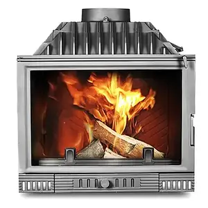 Чавунна топка для каміна вбудована тривалого горіння Kaw-Met W2 для заміського будинку (14,4 кВт)
