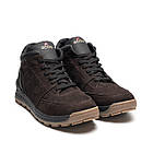 Чоловічі зимові шкіряні кросівки Е-series Clasic Brown, фото 3