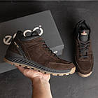 Чоловічі зимові шкіряні кросівки Е-series Clasic Brown, фото 6