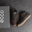 Чоловічі зимові шкіряні кросівки Е-series Clasic Brown, фото 7