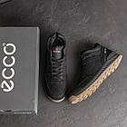 Чоловічі зимові шкіряні кросівки Е-series Clasic Black, фото 9