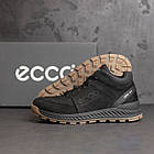 Чоловічі зимові шкіряні кросівки Е-series Clasic Black, фото 10
