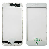 Стекло дисплея Apple iPhone 7 Plus белое с OCA пленкой и рамкой