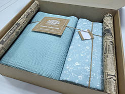 Постільна білизна Піке Прованс аквамарин