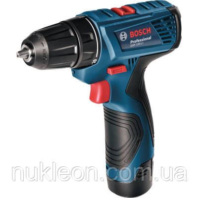 Популярний! Шуруповерт Bosch GSR 120-LI, 2х2Ач, набір біт 11од і свердел 12од. (0.601.9G8.002) - Краща якість тільки на
