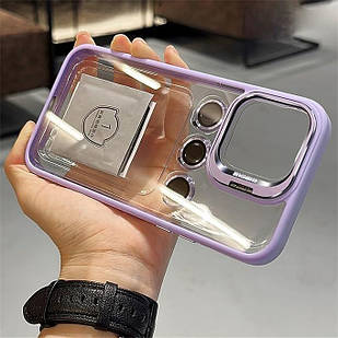Чохол для iPhone Crystal Case + Glass Camera Purple