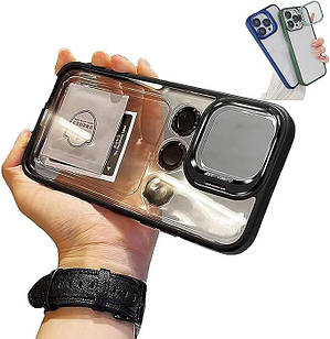 Чохол для iPhone Crystal Case + Glass Camera Black