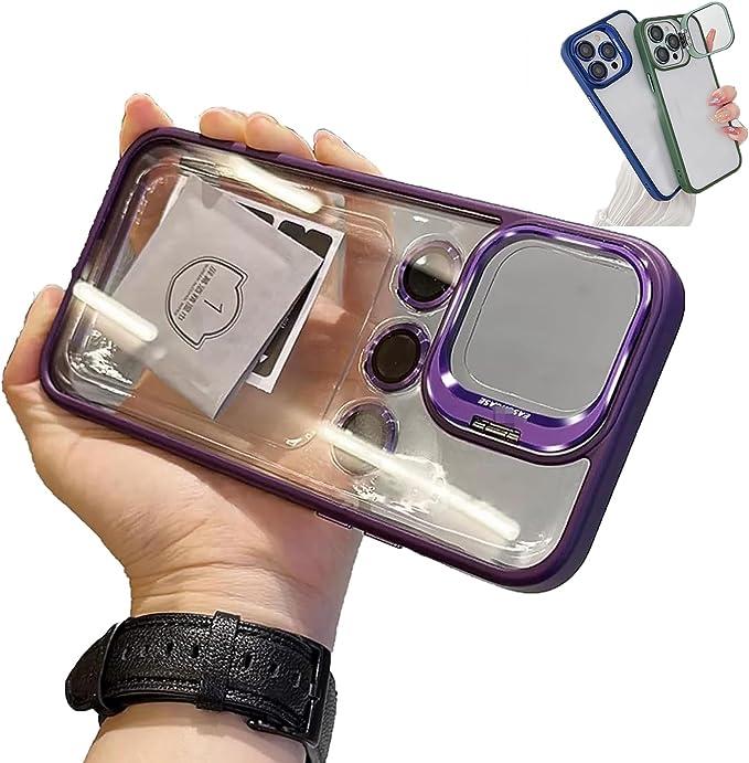 Чохол для iPhone Crystal Case + Glass Camera Dark Purple
