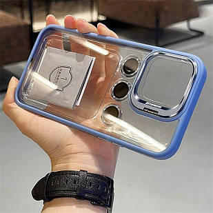 Чохол для iPhone Crystal Case + Glass Camera Light Blue