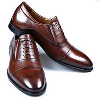 Чоловічі туфлі оксфорди Бартон TANNER 45 Коричневі MP, код: 2630763
