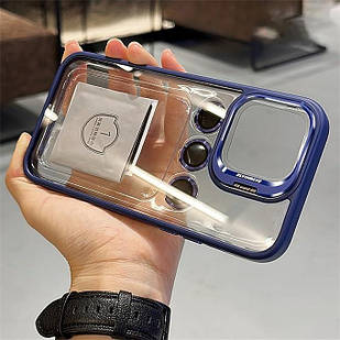 Чохол для iPhone Crystal Case + Glass Camera Blue